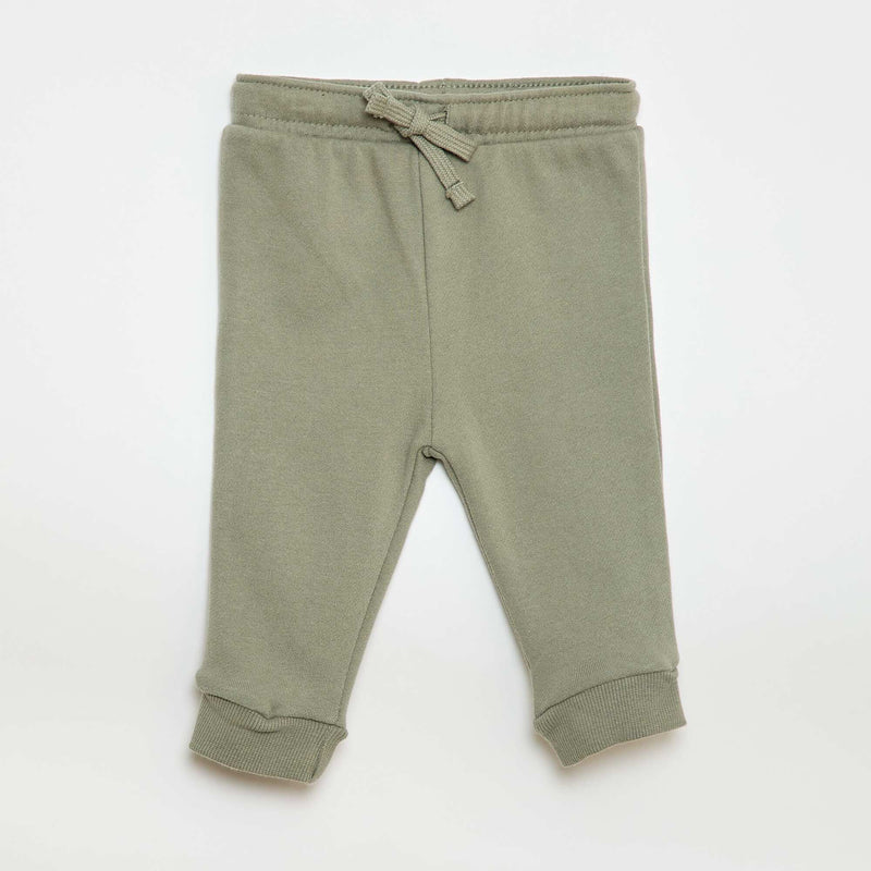 Lot 2 pantalons jogging en french terry