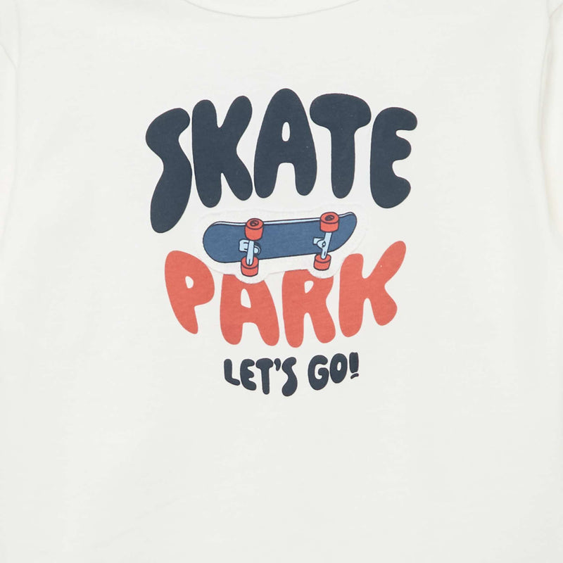 T-shirt imprimé fantaisie à manches longues