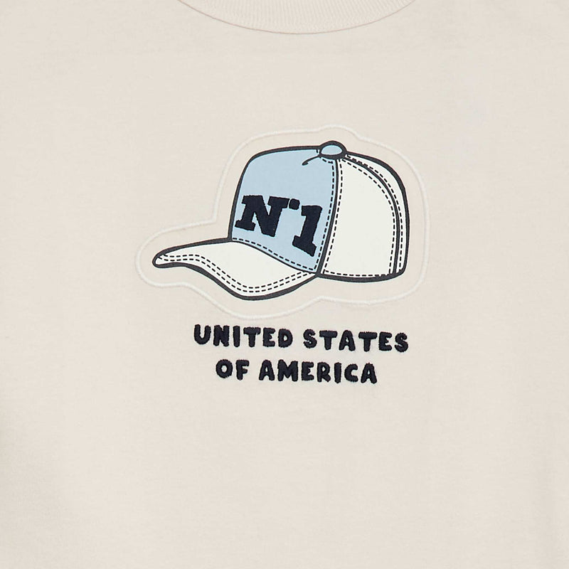 T-shirt imprimé fantaisie à manches longues