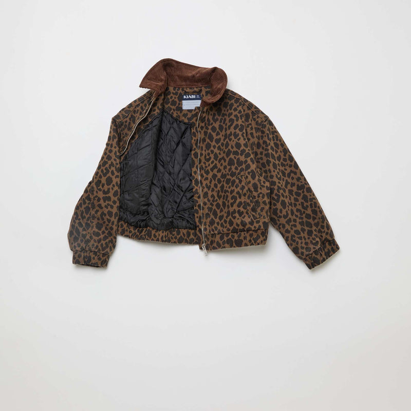 Veste bombée en jean