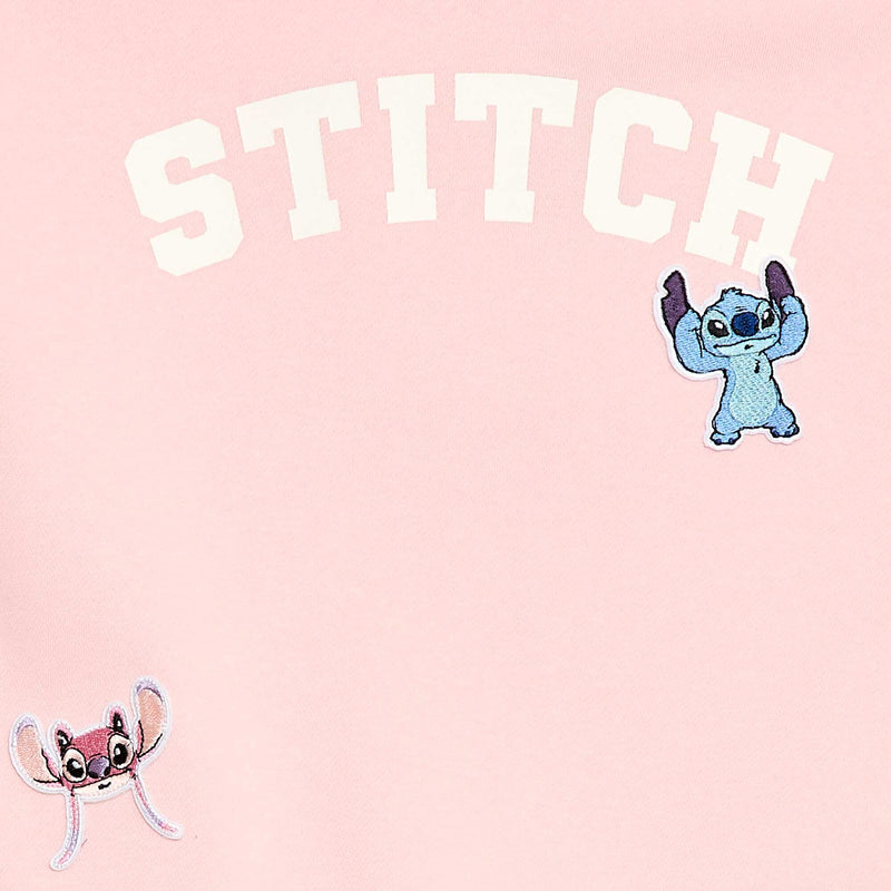 Sweat à capuche imprimé 'Stitch'