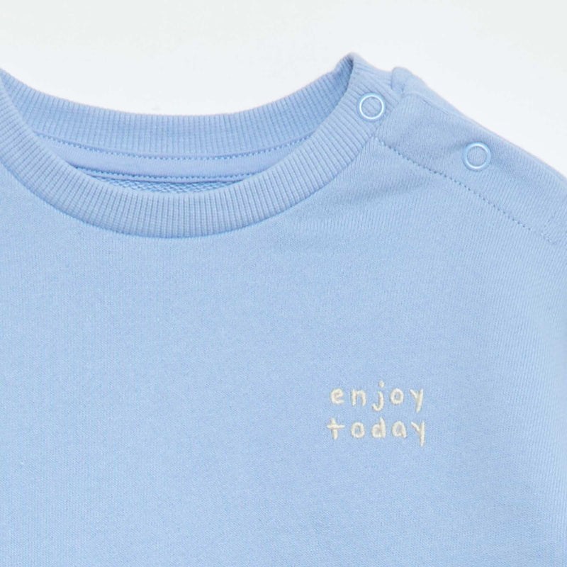 Sweat mouliné en french terry