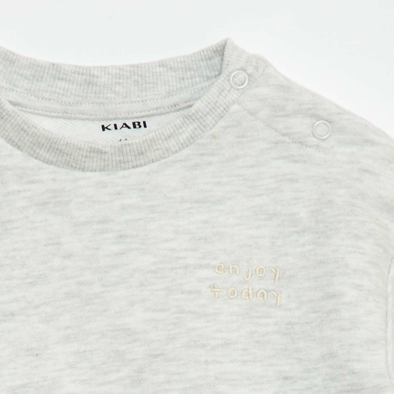 Sweat mouliné en french terry
