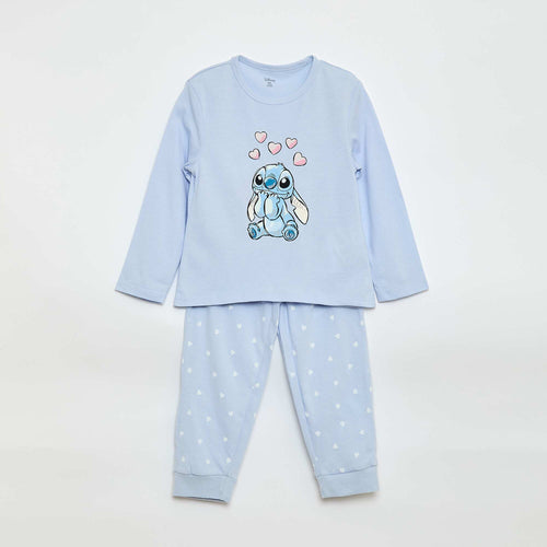 Ensemble pyjama long 'Stitch' 'Disney' - 2 pièces