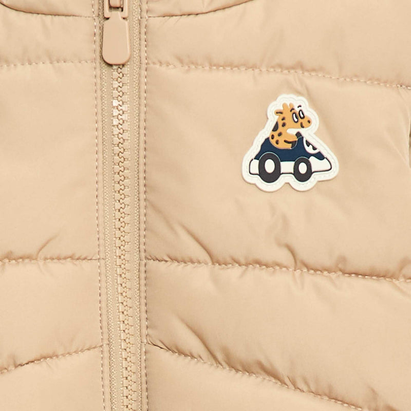 Doudoune à capuche matelassée sans manches