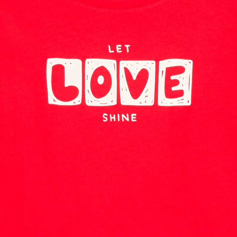 T-shirt imprimé message à manches courtes