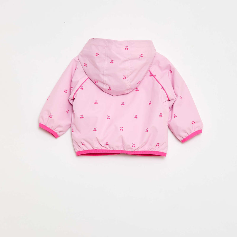 Blouson coupe-vent à capuche