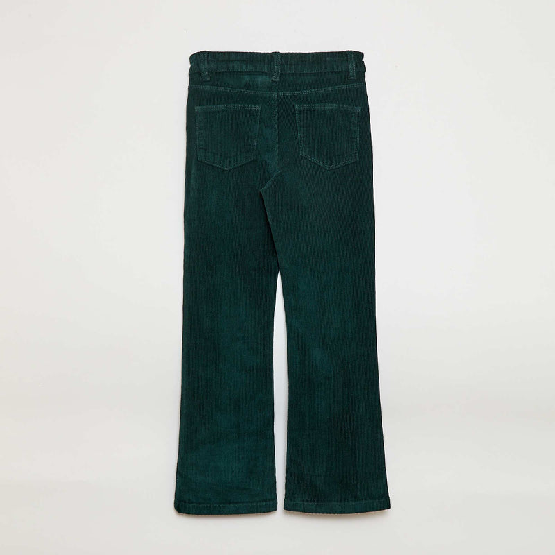 Pantalon en velours coupe flare