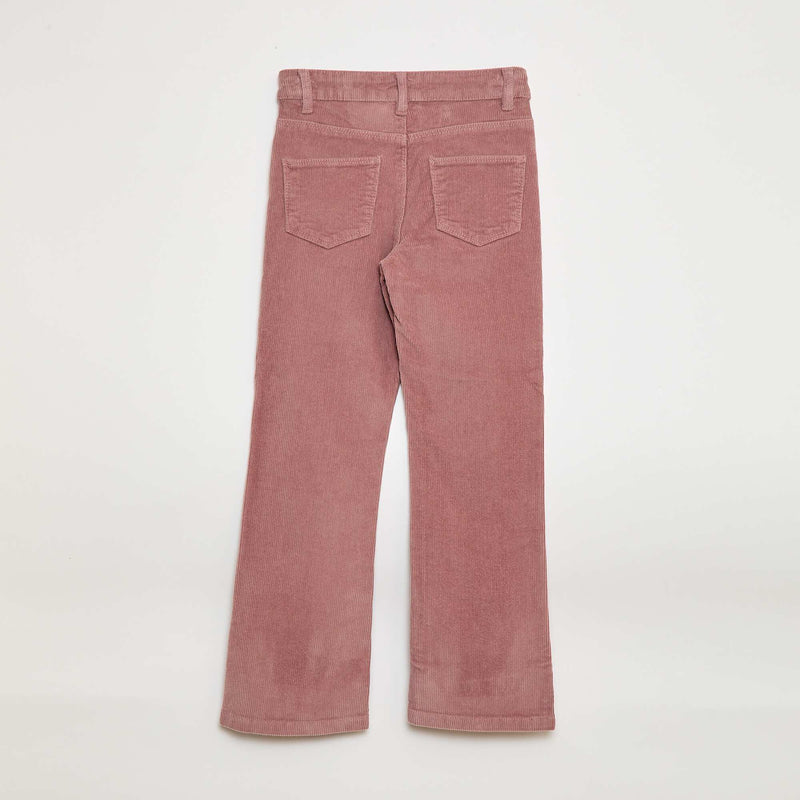 Pantalon en velours coupe flare