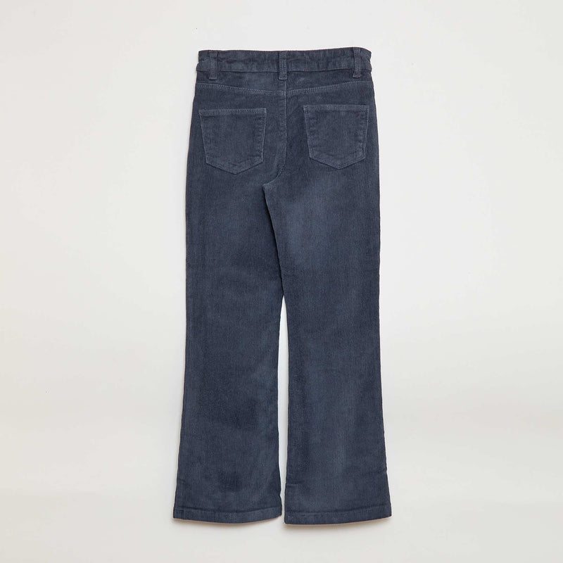 Pantalon en velours coupe flare