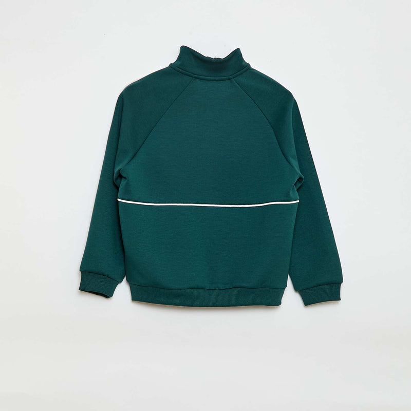 Sweat avec ouverture zippée