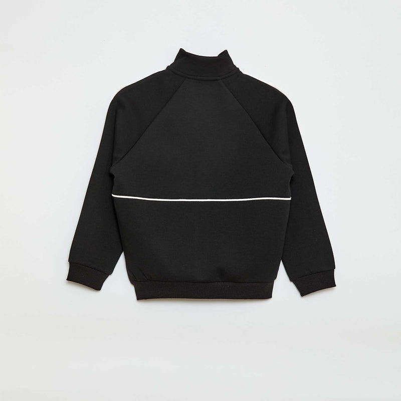 Sweat avec ouverture zippée