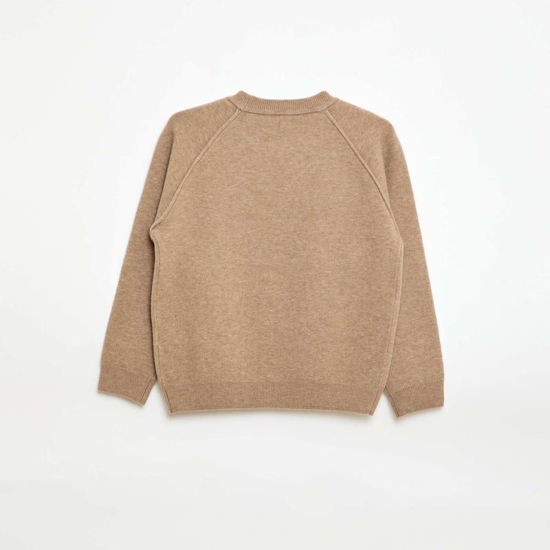 Pull col rond toucher doux