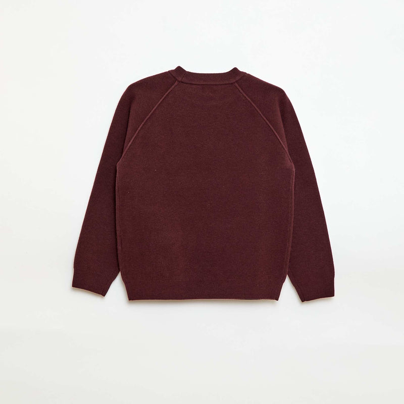 Pull col rond toucher doux