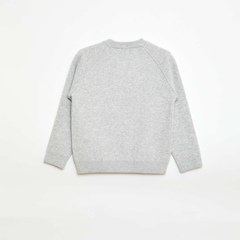 Pull col rond toucher doux