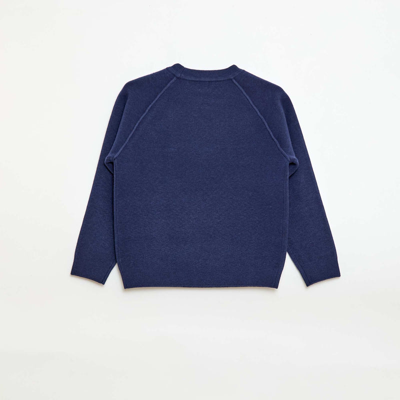 Pull col rond toucher doux