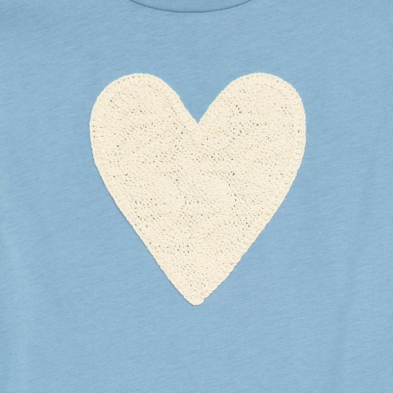 T-shirt manches longues avec animation brodée devant
