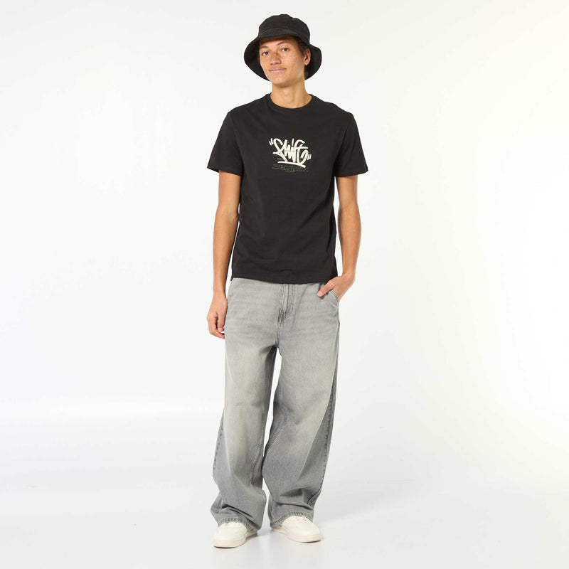 T-shirt imprimé en coton uni