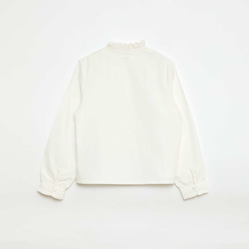 Chemise à col fantaisie