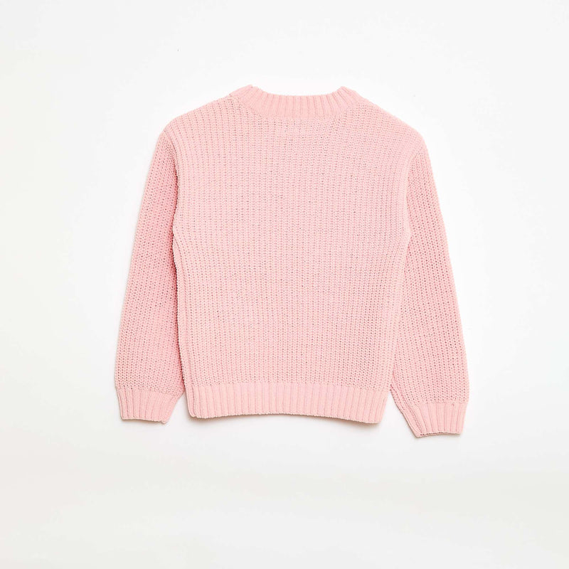 Pull en maille chenille