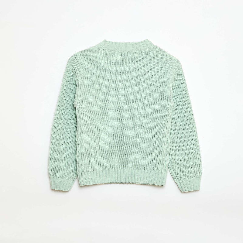 Pull en maille chenille