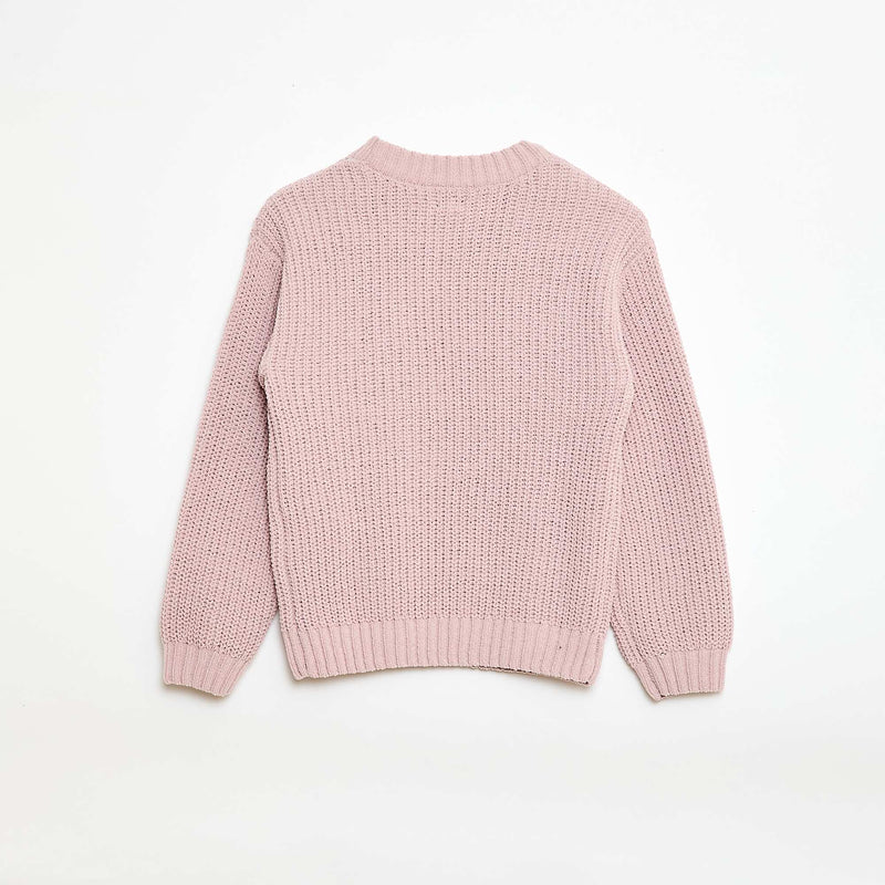 Pull en maille chenille