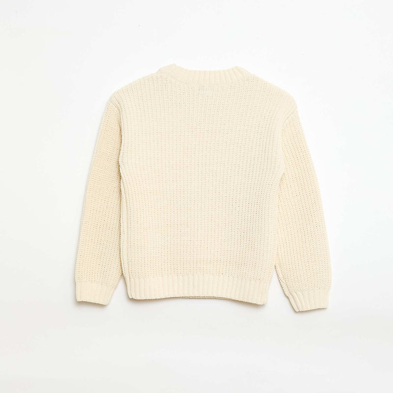 Pull en maille chenille