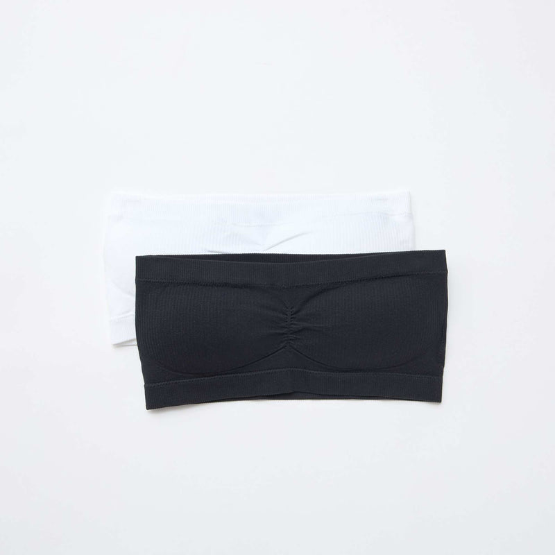 Lot de 2 bandeaux rib sans coutures