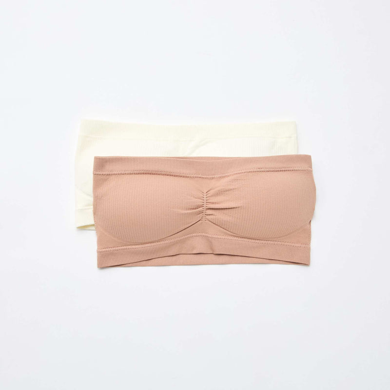 Lot de 2 bandeaux rib sans coutures