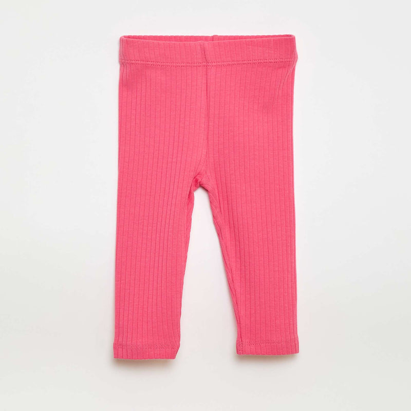 Lot de 2 leggings côtelés