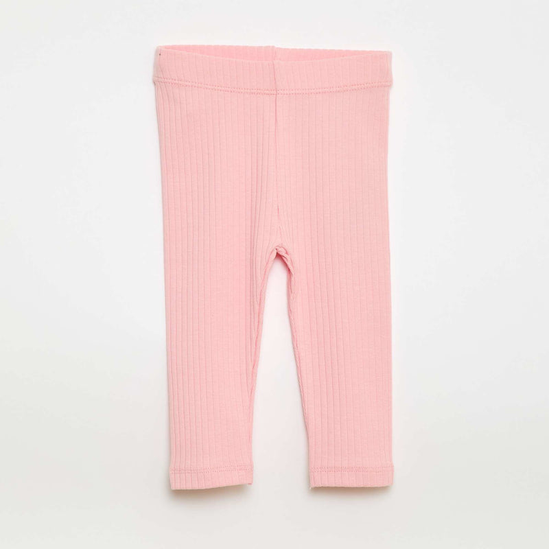 Lot de 2 leggings côtelés