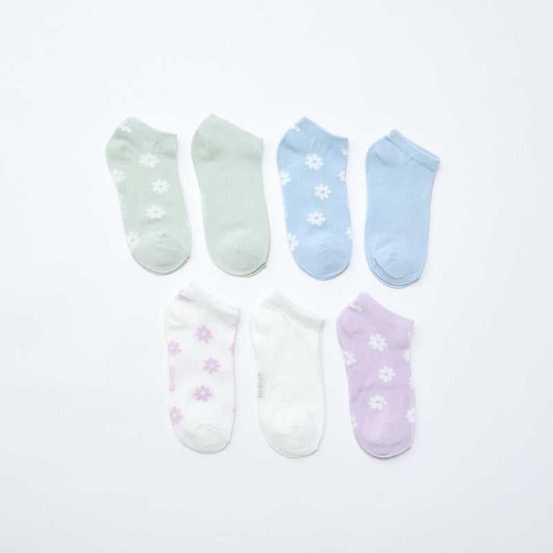 Lot de 7 paires de socquettes invisibles