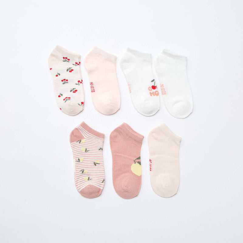 Lot de 7 paires de socquettes invisibles