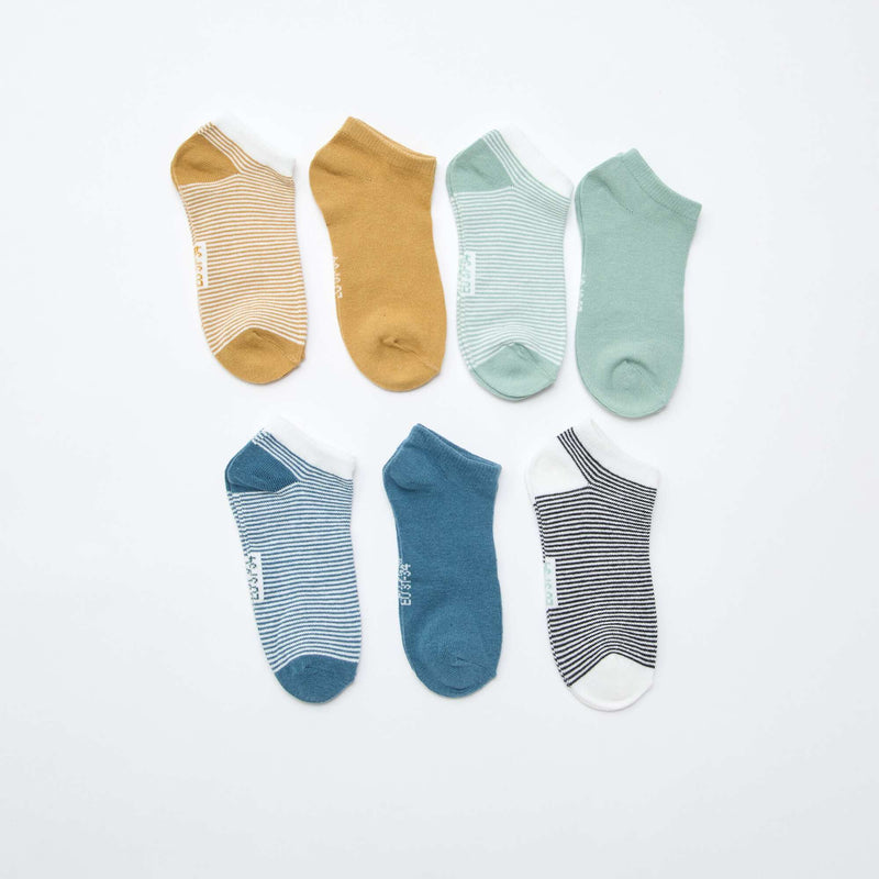 Lot de 7 paires de socquettes invisibles
