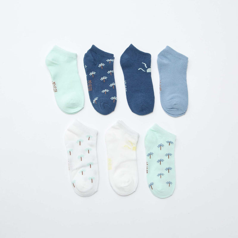 Lot de 7 paires de socquettes invisibles