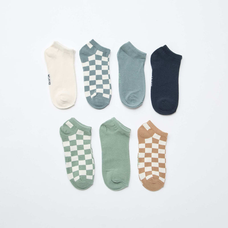 Lot de 7 paires de socquettes invisibles