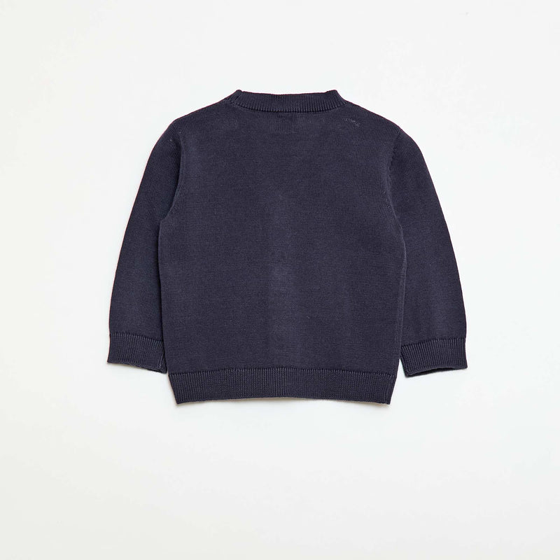 Gilet fine jauge col V