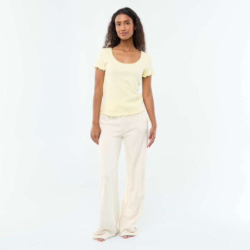Tee-shirt de pyjama en maille pointelle