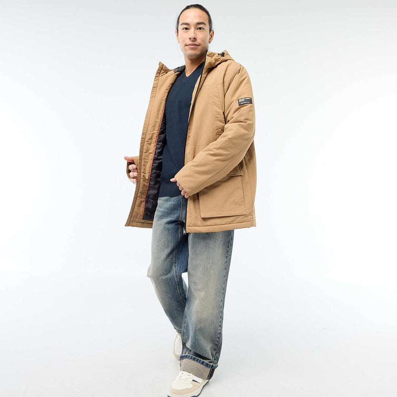 Parka légère à capuche déparlent