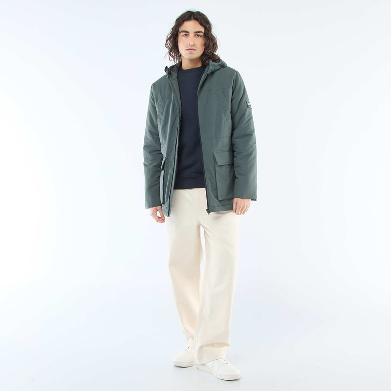 Parka légère à capuche déparlent
