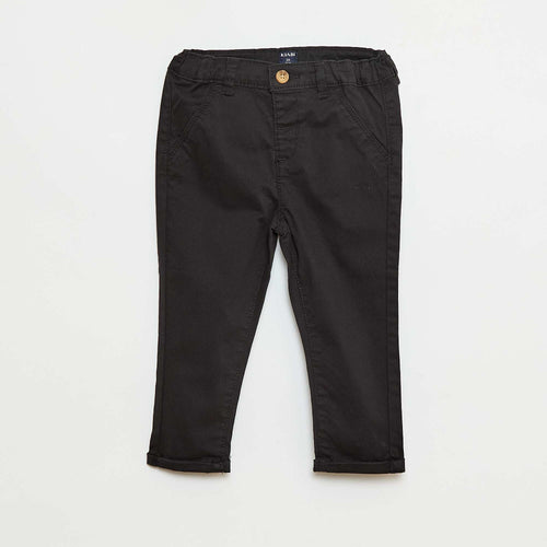 Chino droit en coton stretch