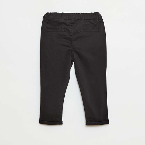 Chino droit en coton stretch