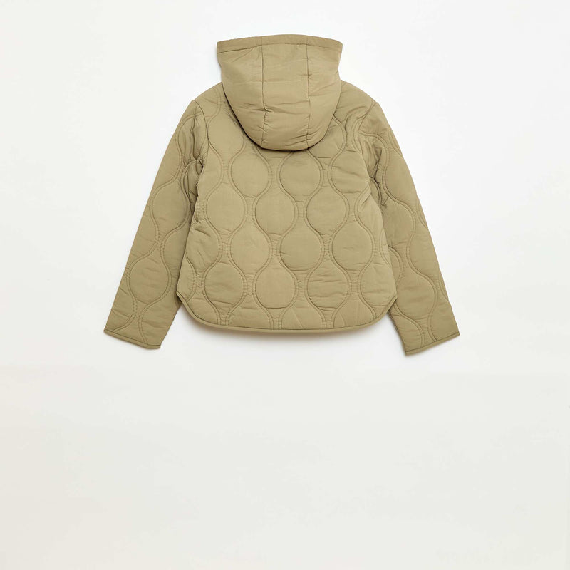Blouson à capuche matelassé