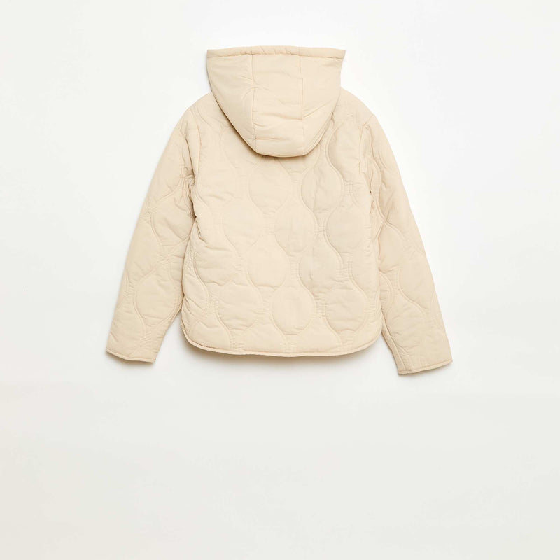 Blouson à capuche matelassé