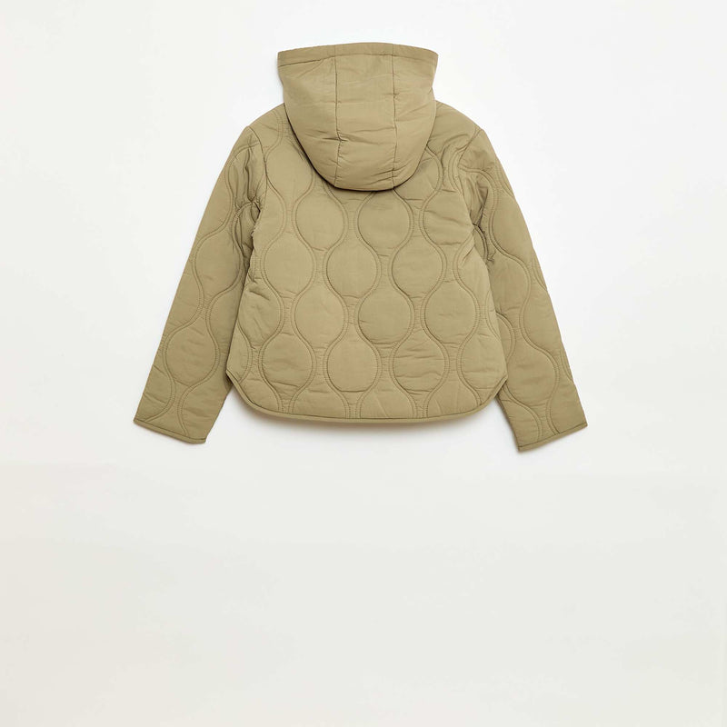 Blouson à capuche matelassé
