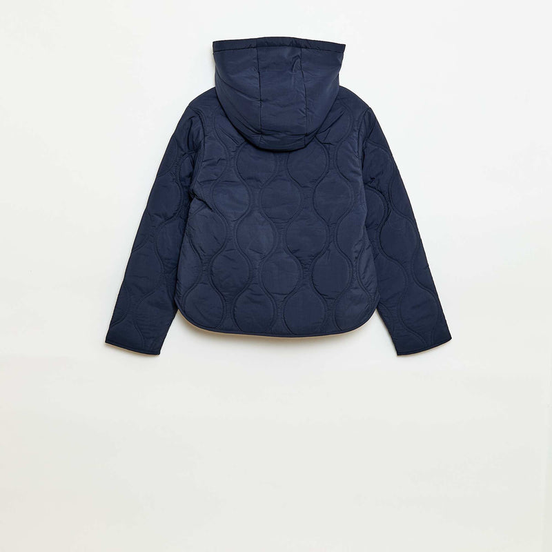 Blouson à capuche matelassé