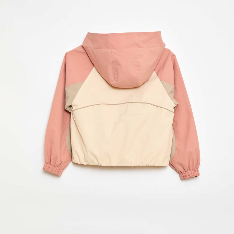 Blouson coupe-vent à capuche