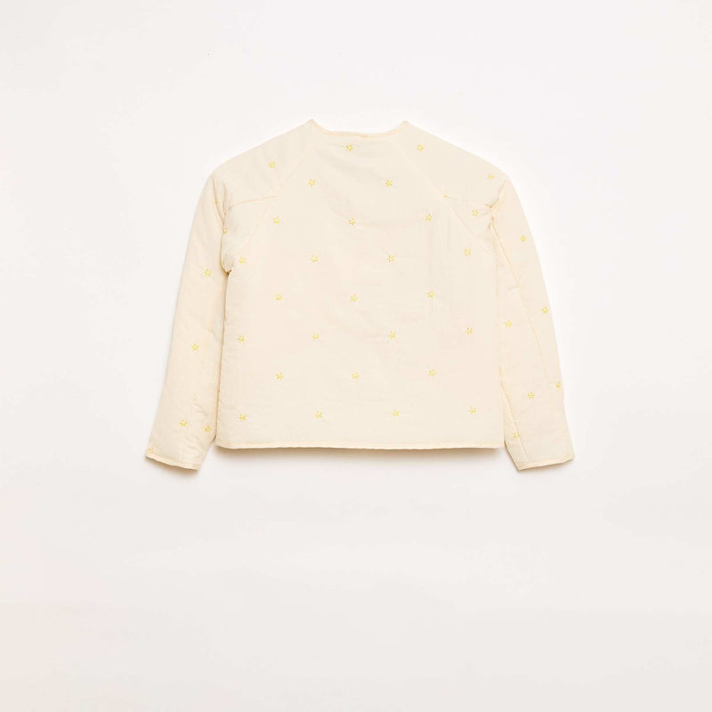 Veste matelassée avec motif brodé