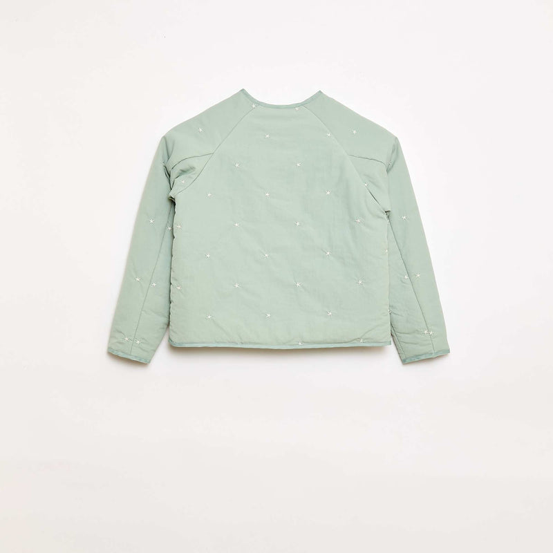 Veste matelassée avec motif brodé