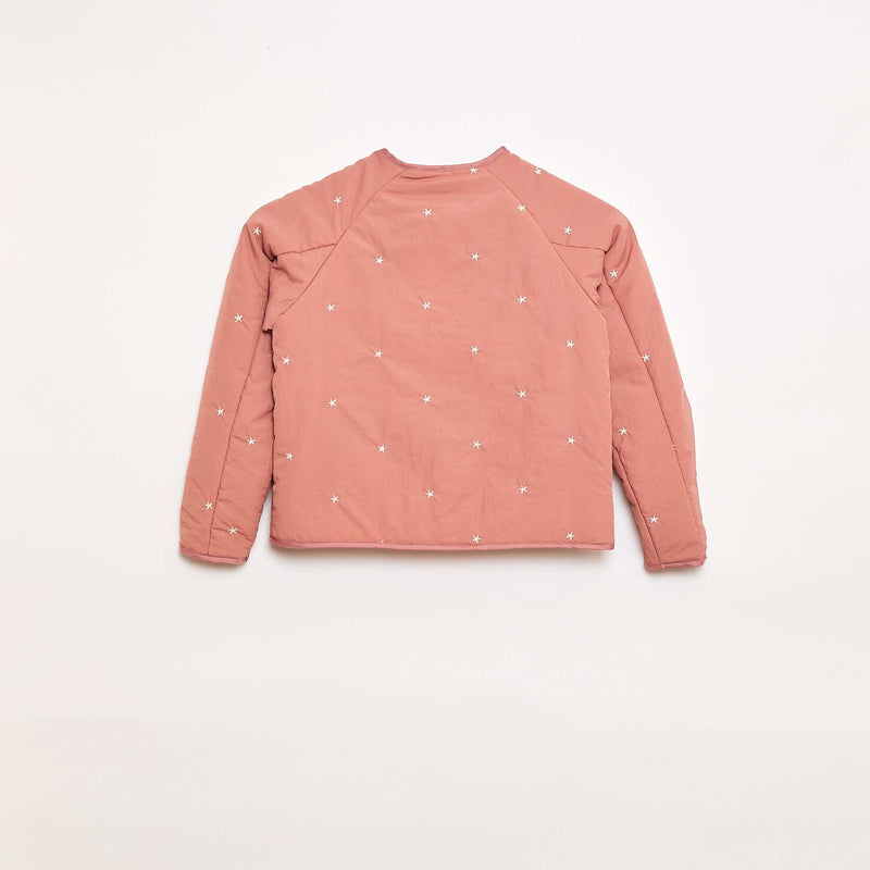 Veste matelassée avec motif brodé
